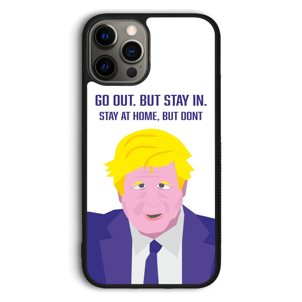 Boris Johnson Stay at Home Meme Phone Case
