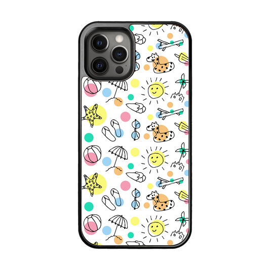 Summer Vibes Doodle Phone Case